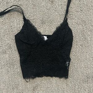Lace tank crop top